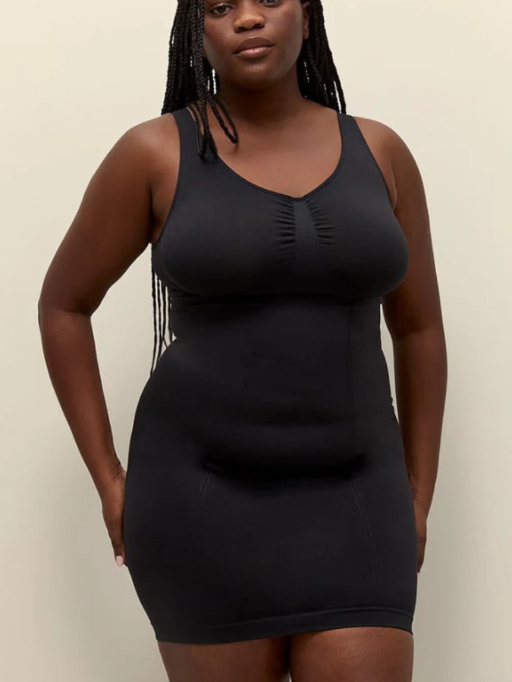 tiVOGLIO Seamless Shaping Slip Dress Sz 3X Black